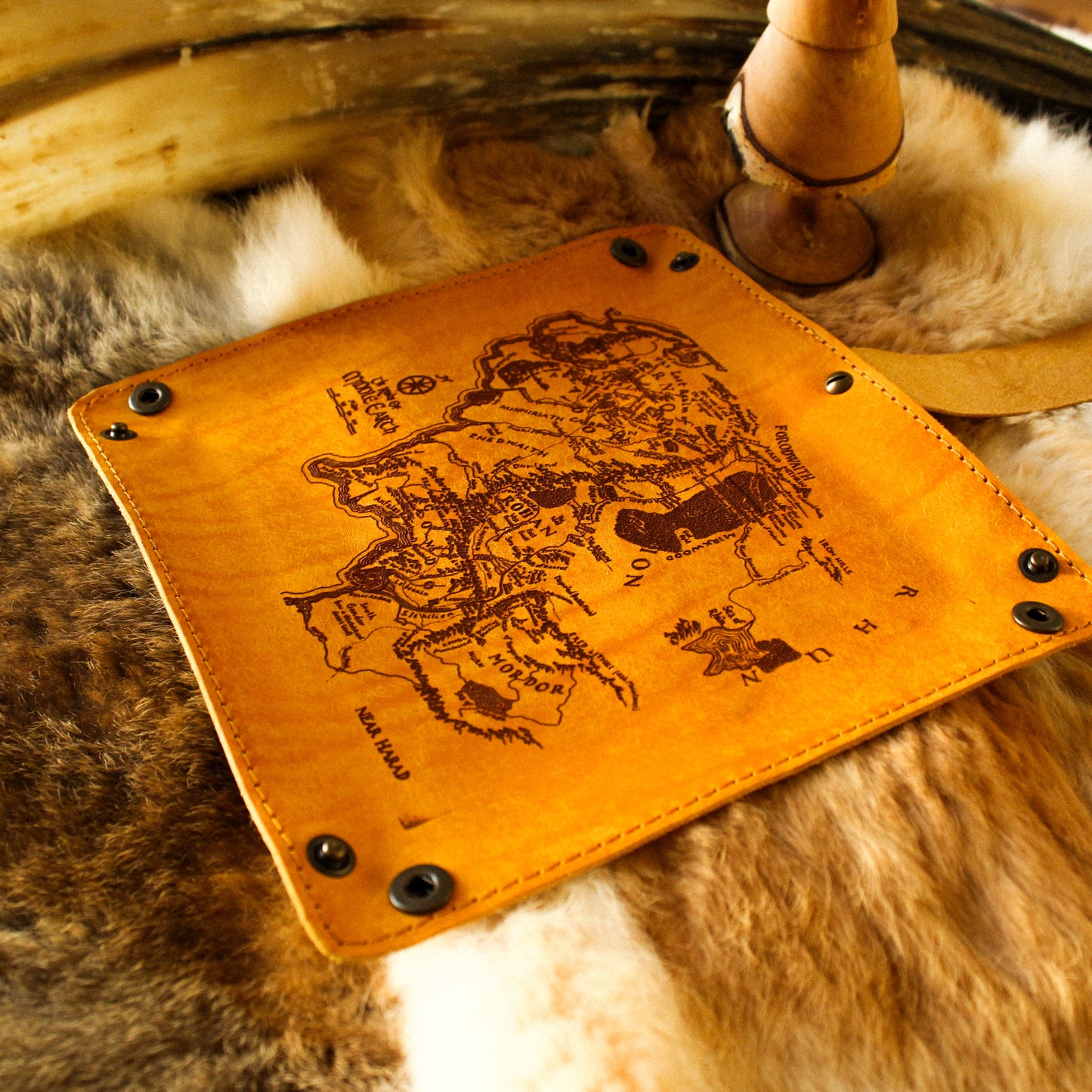 Le Hazard - Plateau de Dés - Gravure Seigneur des Anneaux