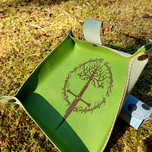 Le Hazard - Plateau de Dés - Gravure Narsil